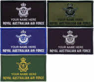 RAAF Crest Name Patch