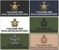 PVC RAAF Crest Full Color Name Patch