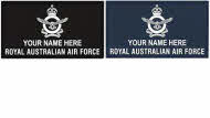 PVC RAAF Crest Name Patch [Kings Crown]