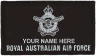 RAAF Crest Name Patch [Kings Crown]